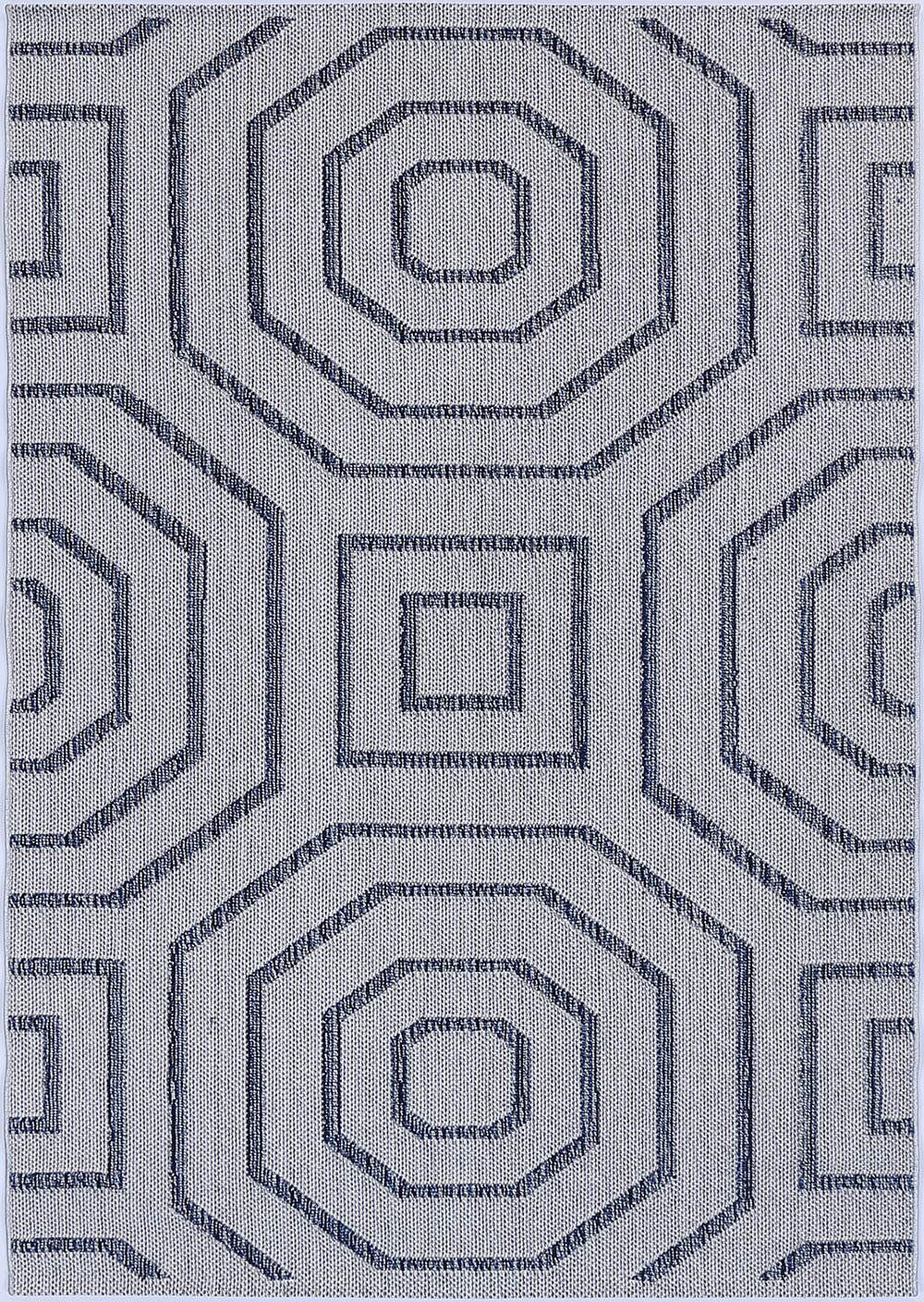 Yumi Hale Charcoal Geometric Flatweave Rug