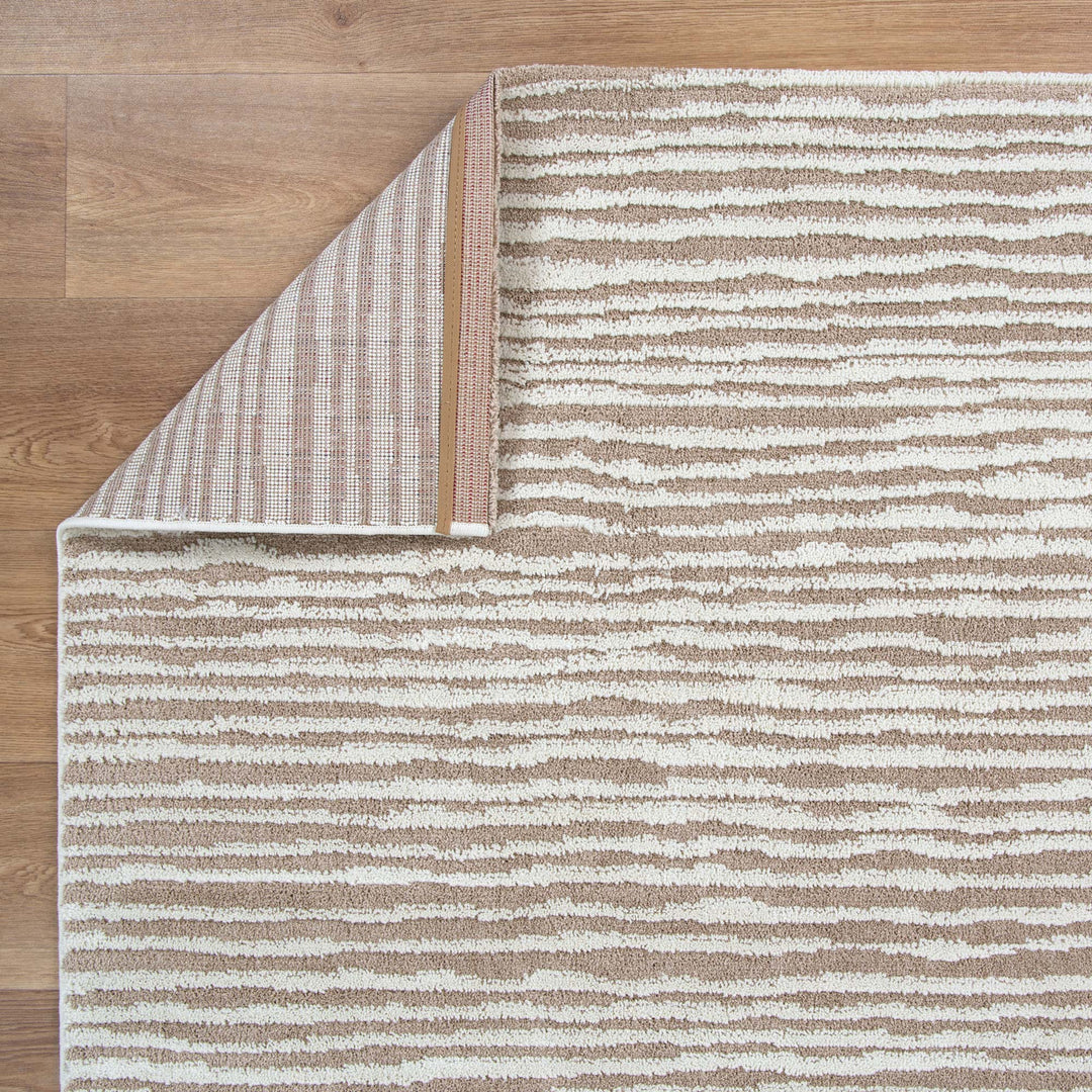 Alps Cream Beige Waves Rug