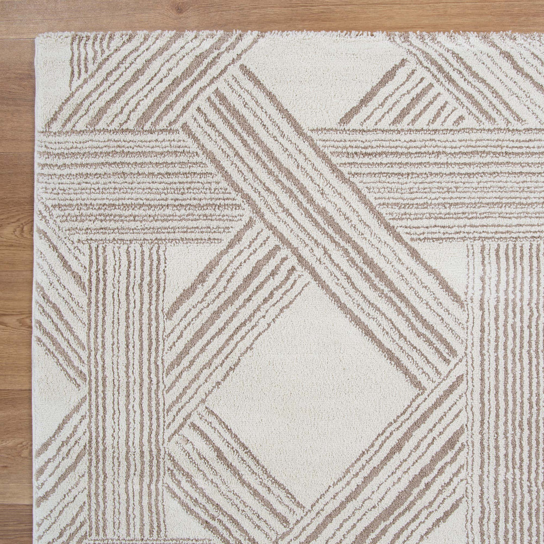 Alps Cream Geometric Rug