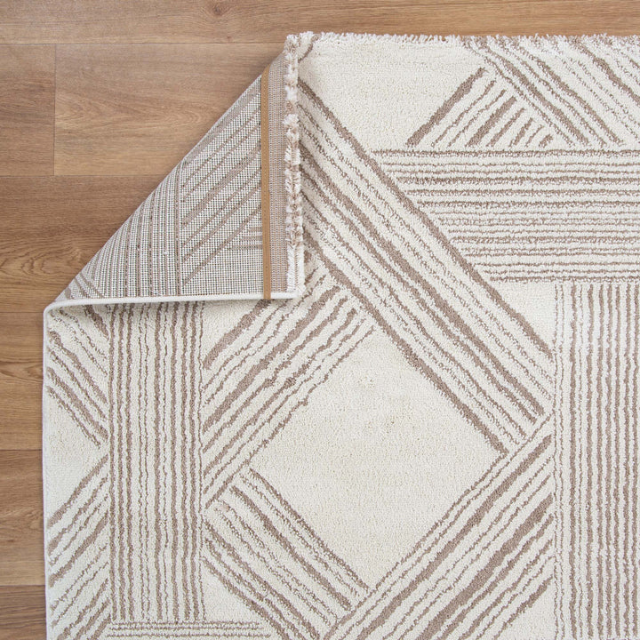 Alps Cream Geometric Rug
