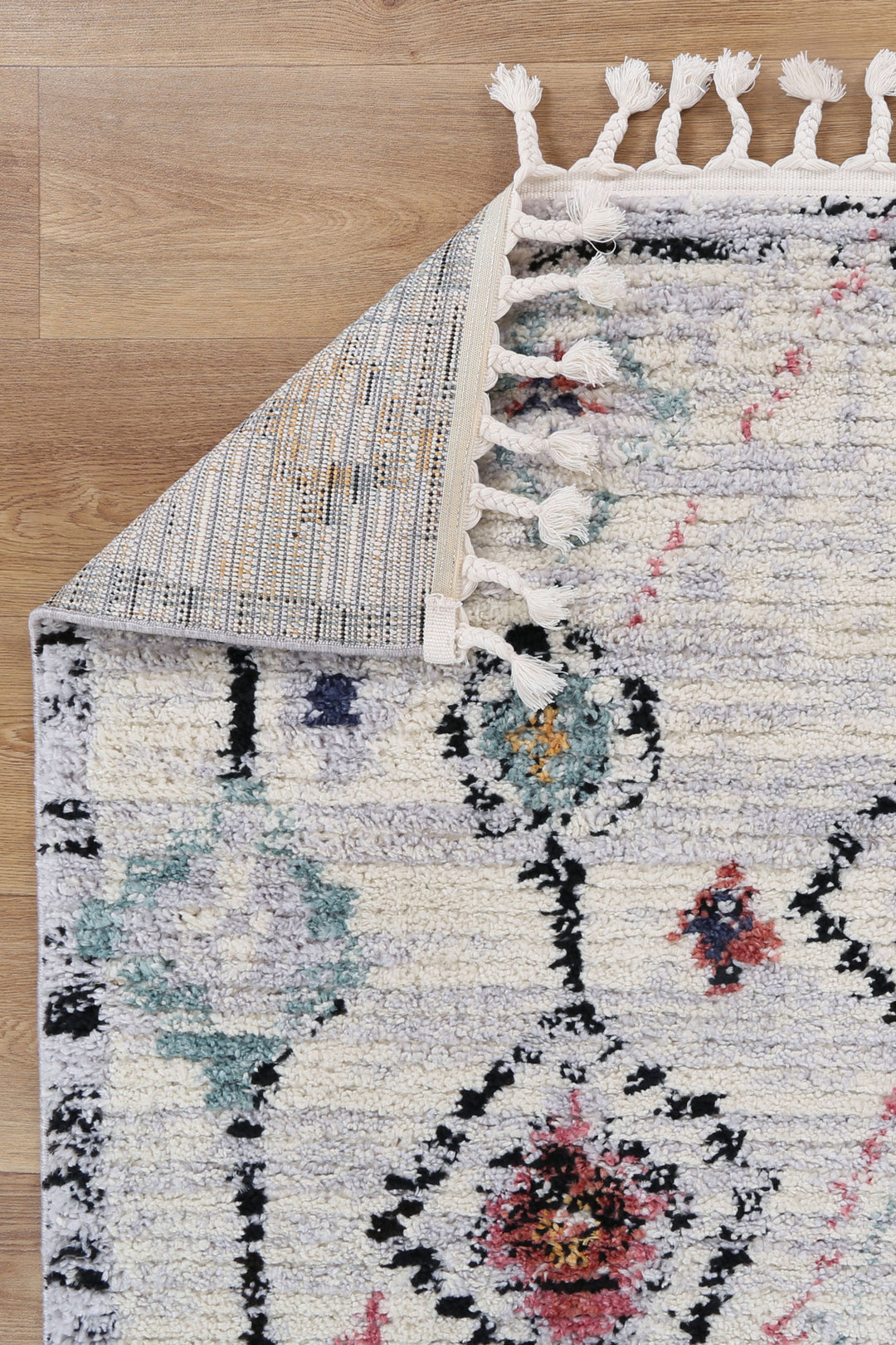 Hal Vintage Boho Taza White Rug