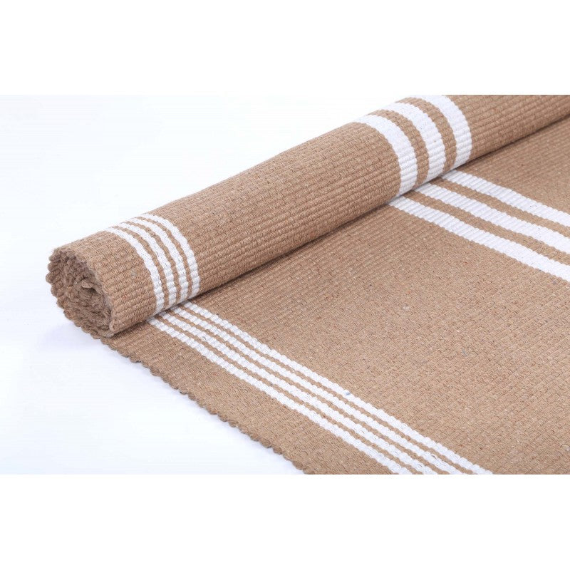 Roger Taupe Cotton Mat - Bath Mat