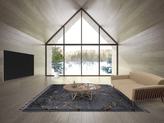 MARRAKESH Soft Shaggy Grey Rug