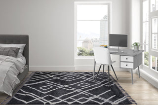 MARRAKESH Soft Shaggy Grey Rug