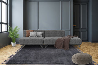 MARRAKESH Soft Shaggy Grey Rug