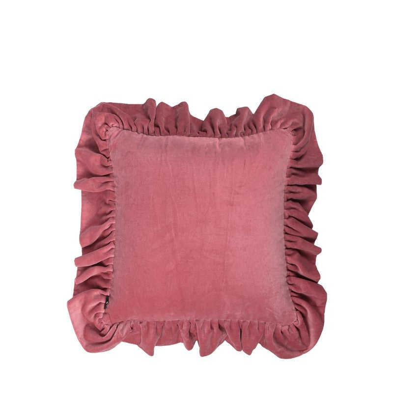 Ruffle Cushion Plum 50x50cm – Wild Yarn